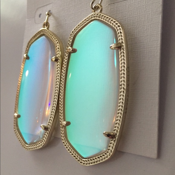 Kendra Scott Gold Iridescent Danielle Earrings - Picture 3 of 8
